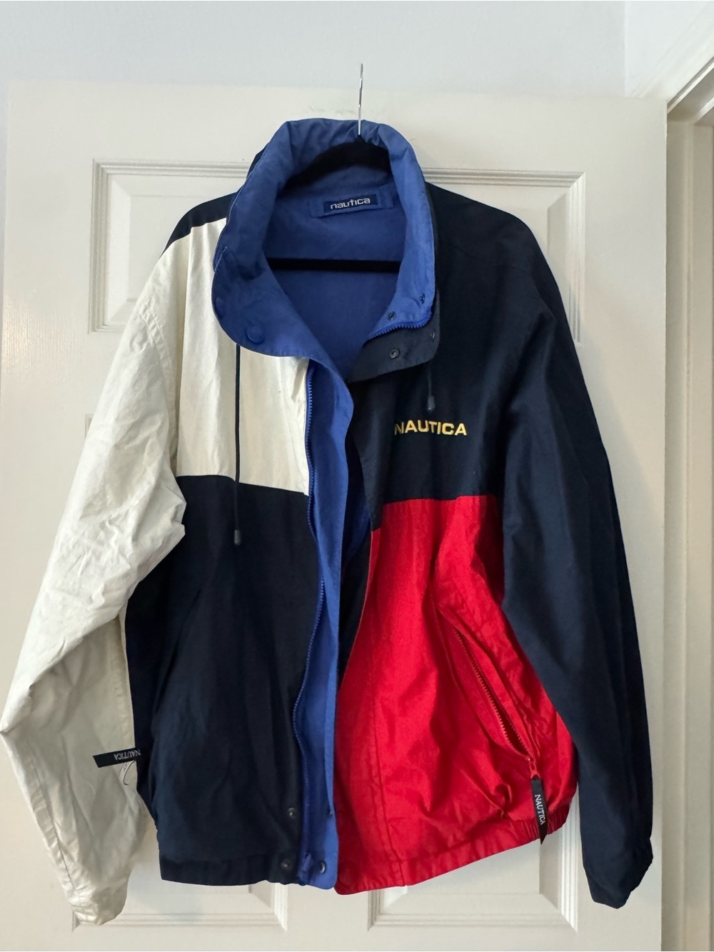 Nautica Men's Vintage REVERSIBLE Sailing Jacket EXCELLENT CONDITION